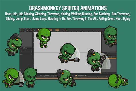 Free Orc Ogre And Goblin Chibi 2d Game Sprites