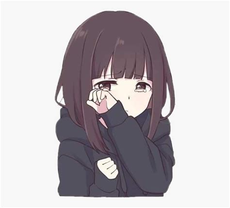 Cute Anime Girl Crying Drawing