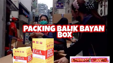 OFW IN TAIWAN PACKING A BALIKBAYAN BOXES YouTube