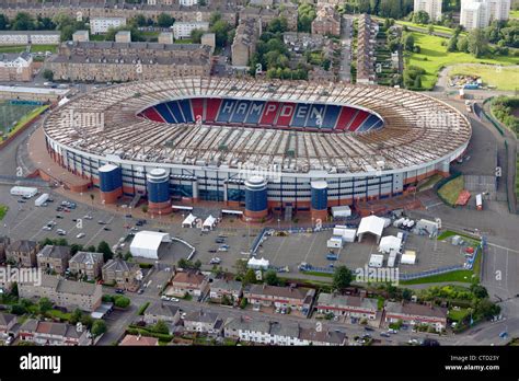 Luftaufnahme Des Fußballstadion Hampden Park Glasgow Stockfotografie