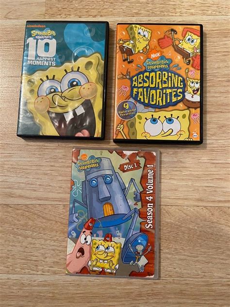 Spongebob Squarepants Dvds Spongebob Squarepants T List Dvds