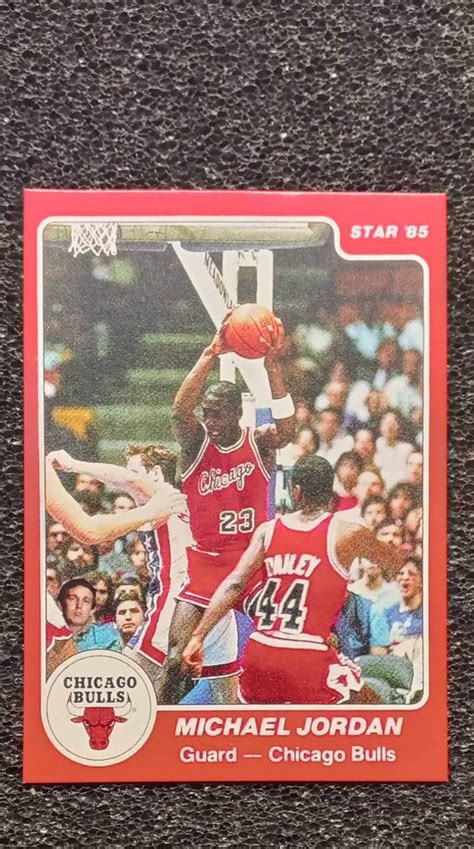 1985 Michael Jordan Star Rookie Card Reprint Mint Condition Etsy