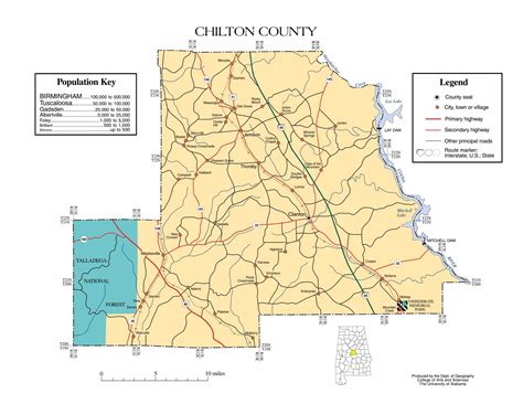 Alabama County Transportation Map | WhatsAnswer