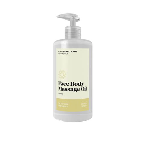 Face Body Massage Oil Vanilla 500ml Made By Nature Labs Private