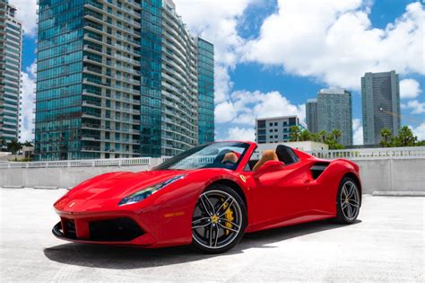Find the best guaranteed prices on luxury car rental near miami international airport. Ferrari 488 Spider Rental in Miami - Paramount Luxury Rentals