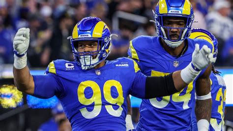 rams super bowl defensive front is a fearsome fivesome nbc los angeles