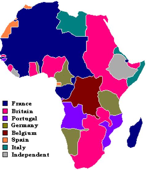 Colonisation Of Africa Map