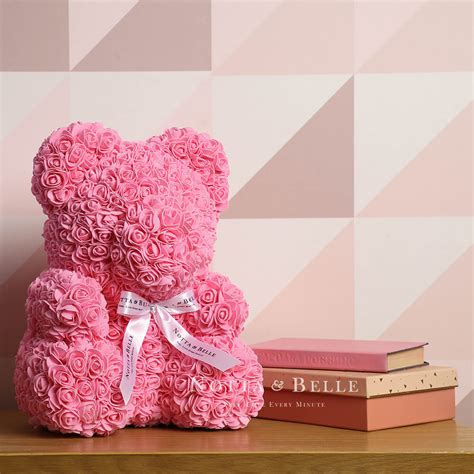 Bear made of flowers uk. Notta & Belle: 3D Teddy Bear made of roses | UK free delivery