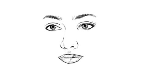 Try to make your own anime style, face and expressions. How to Draw a Beautiful Girl Face Eyes Nose Lips Sketch ...