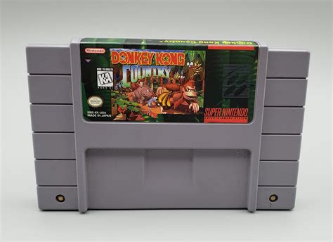 Donkey Kong Country Super Nintendo Snes Game Authentic Etsy