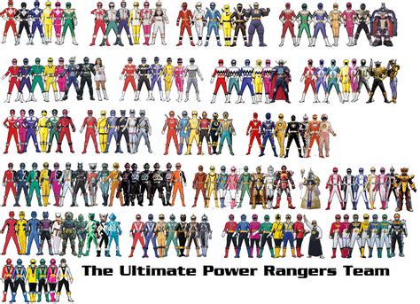 The Ultimate Power Rangers Team By Adrenalinerush1996 On Deviantart