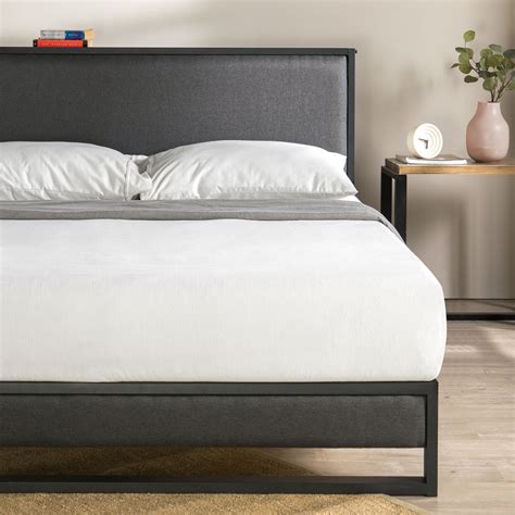 Zinus Christina Ironline Metal Fabric Bed Frame DOUBLE  