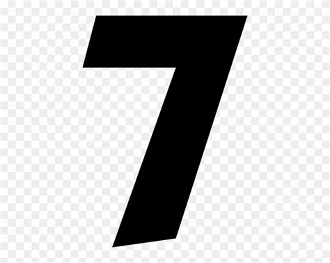 Number 7 Clip Art Black And White