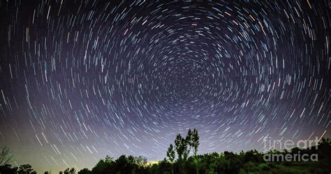 Star Trails Rotating Around Polaris Photograph By Charline Xia Pixels