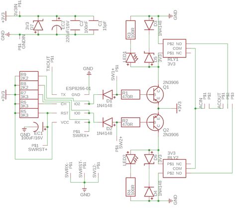 Esp8266 Relay Module Schematic Wiring Diagram And Schematics