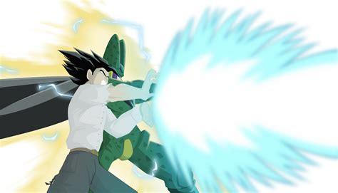 Gohan Et Cell Kamehameha By Nemotrex On Deviantart