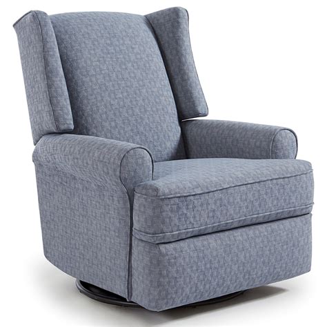 Best Home Furnishings Logan Wing Chair Style Swivel Glider Recliner