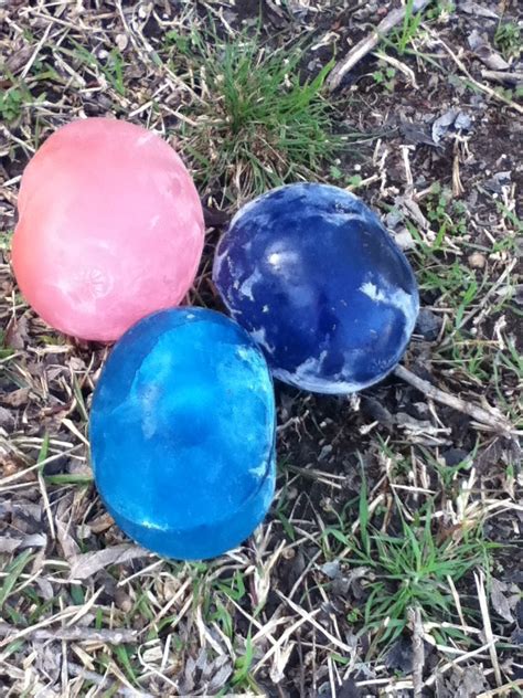 Frozen Water Balloons Put Some Food Coloring In The Water Balloons And