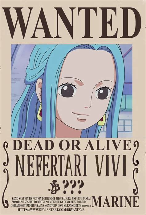 Wanted Nefertari Vivi One Piece One Piece Logo Nami One Piece One
