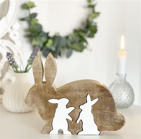 Wooden Bunny Display Little Love Of Mine