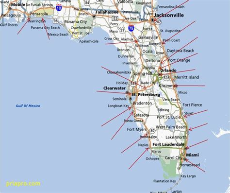 Map Of Florida Coastline Zhangyedahuang Florida East Coast Beaches