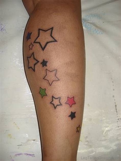 33 Decent Star Tattoos On Leg Leg Tattoo Designs