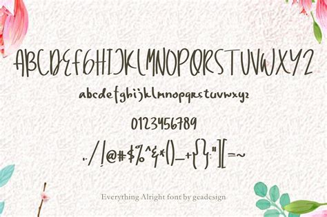 Everything Alright (Font) by geadesign (With images) | Everything will be alright, Alright, New 