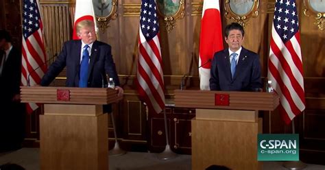 President Trump And Japanese Prime Minister Joint News Conference C