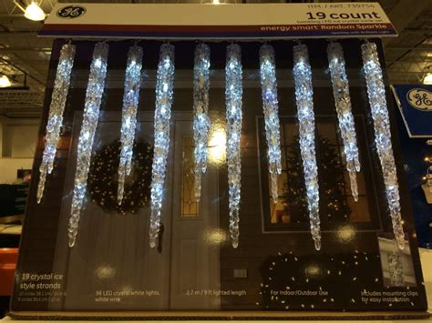 Ge 19 Count Twinkling Led Molded Icicle Lights Costcochaser