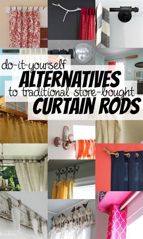 Here are the best ideas. Remodelaholic | 25+ Creative DIY Curtain Rod Tutorials