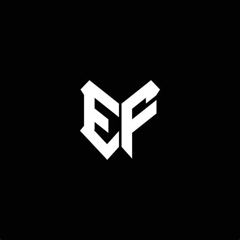 Ef Logo Monogram With Shield Shape Design Template 4290071 Vector Art