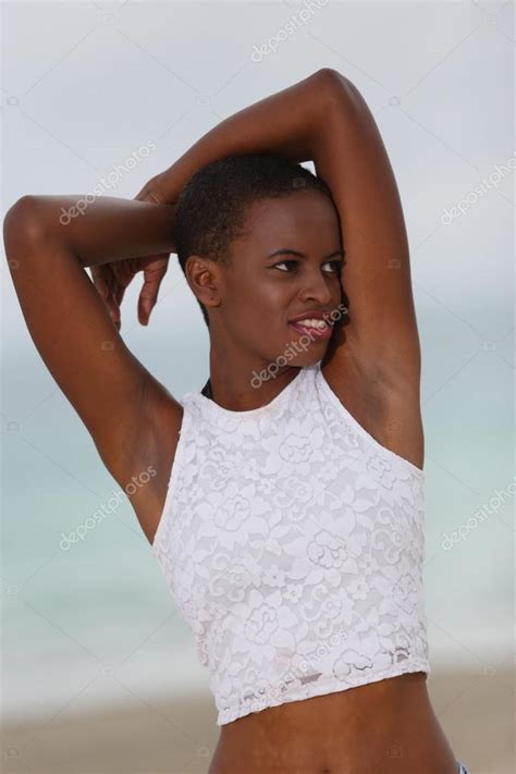 Women Posing With Her Arms Above Her Head Stock Photo Felixtm 70688917