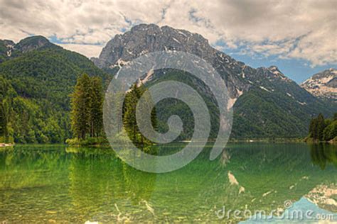 Predil Lake In Italian Alps Stock Image Image Of Lake Quiet 41502895