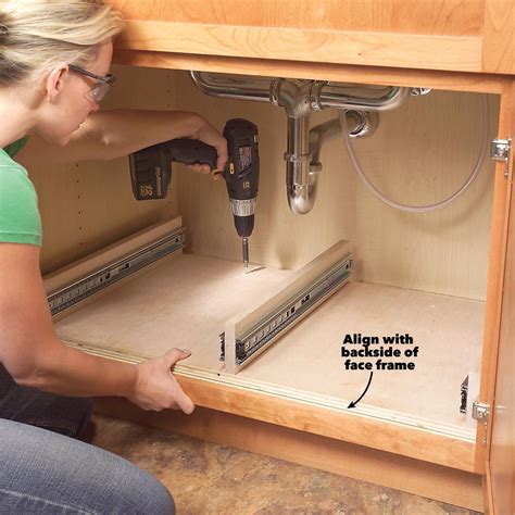 Finding the right drawer slides for your diy cabinetry project may seem intimidating, but it doesn't have to be! How to Build Kitchen Sink Storage Trays in 2020 | Kitchen ...