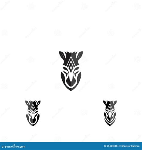 Zebra Logo Design Inspiration Zebra Logo On White Background Stock Vector Illustration Of