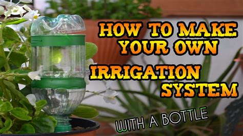 Clamp the other end of the hose to a threaded connector. DIY - How to make your own DRIP IRRIGATION SYSTEM with a BOTTLE - YouTube