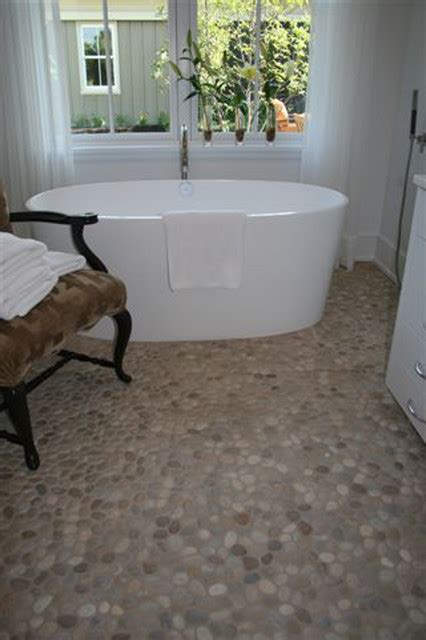 Bathroom flooring, bathroom floor ideas, bathroom floor tile, bathroom floor vinyl, bathroom floor inexpensive, small bathroom floor, cheap best bathroom tiles bathroom colors modern bathroom small bathroom relaxing bathroom bathroom wall bathroom ideas nature bathroom. Island Stone Pebble Bathroom Floor - Modern - Tile - other ...