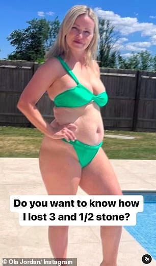 Ola Jordan Dons Green Bikini As She Flaunts Dramatic St Weight Loss