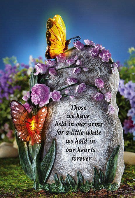 Read reviews and buy insect lore giant butterfly garden at target. Solar Butterfly Memorial Garden Stone (With images ...