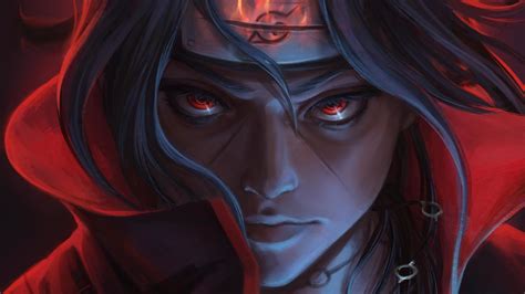 3840x2160 Resolution Cool Itachi Uchiha Naruto Art 4K Wallpaper