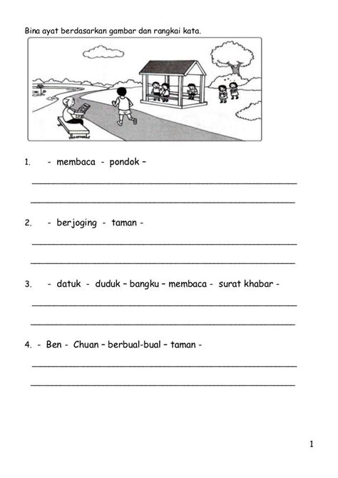 Bina Ayat Berdasarkan Gambar Dan Rangkai Kata Malay Language Math