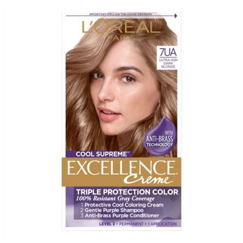 L Oreal Paris Excellence Cool Supreme Ultra Ash Dark Blonde Permanent Gray Coverage Hair Color