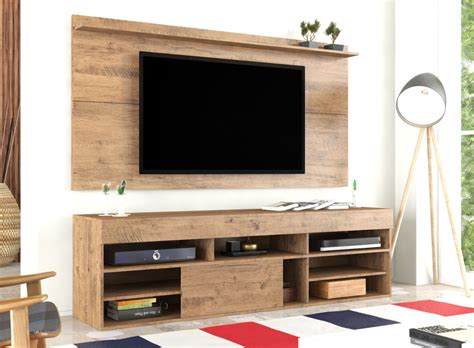 Rack com painel para tv até 60 polegadas samba espresso móveis. Rack Com Painel Viero - R$ 650,00 em Mercado Livre