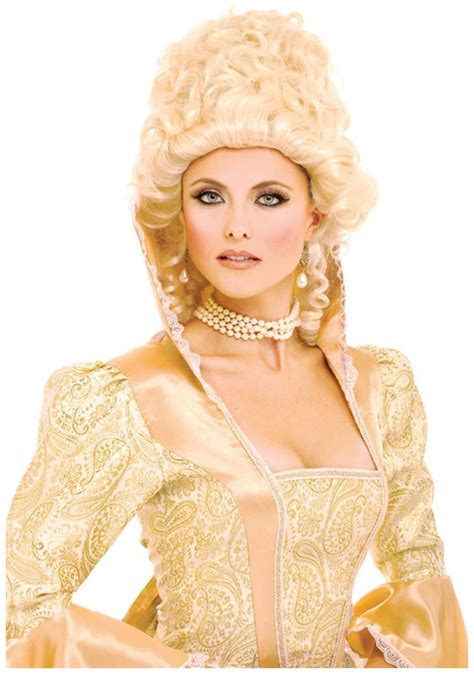 1600 S Colonial Blonde Style Female Adult Costume Wig By French Kiss
