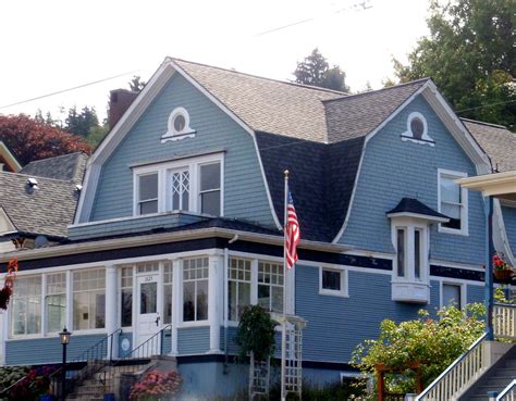 Stone house revival colonial revival vintage kitchen kitchen layout home decor vintage kitchen appliances house interior home appliances kitchen and bath. Blue Dutch Colonial Revival house, Astoria, Oregon | Flickr