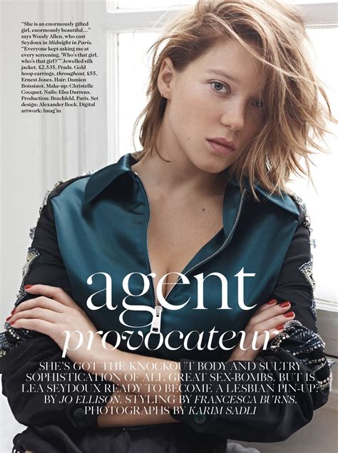 Léa Seydoux By Karim Sadli For Vogue Uk December 2013 Léa Seydoux Vogue Uk Lea