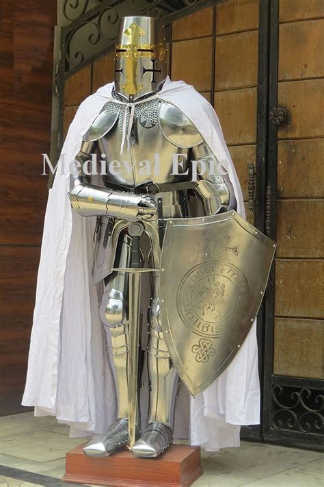 Medieval Epic Knight Crusader Full Suit Of Armour Collectibles Armor