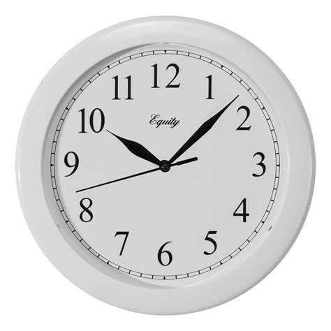 Equity By La Crosse 25201 10 Inch White Wall Clock