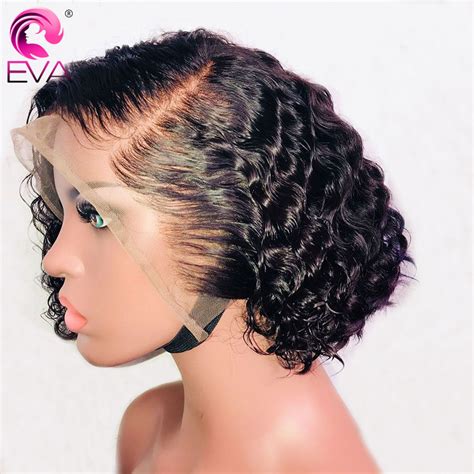 Buy Eva 13x6 Short Lace Front Human Hair Wigs Pre