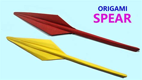Origami Spear How To Make Cool Paper Spear Quick And Easy Tutorial By